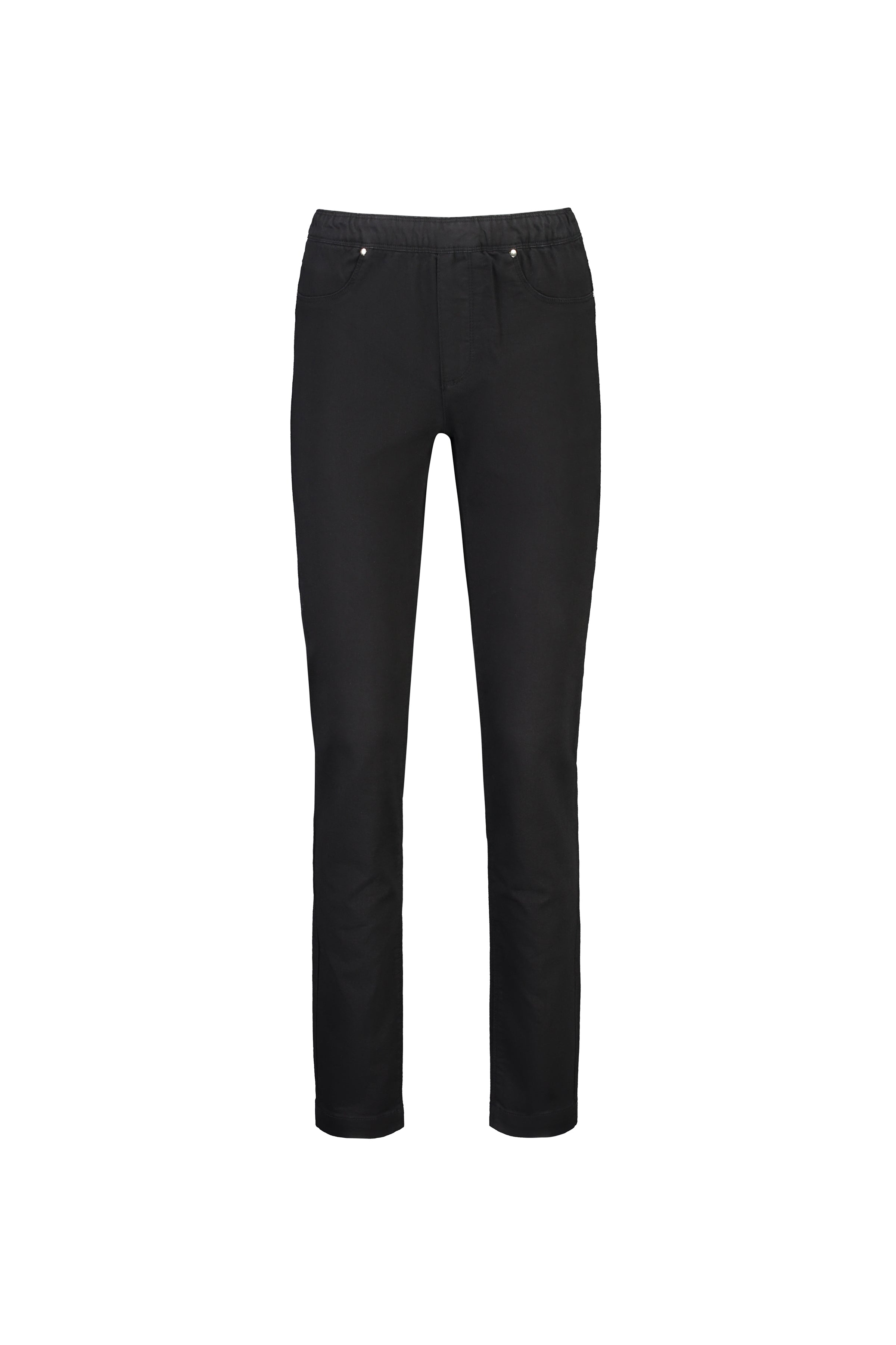 California - Stretch Denim Pull-On Jeans - Black Denim | Macjays