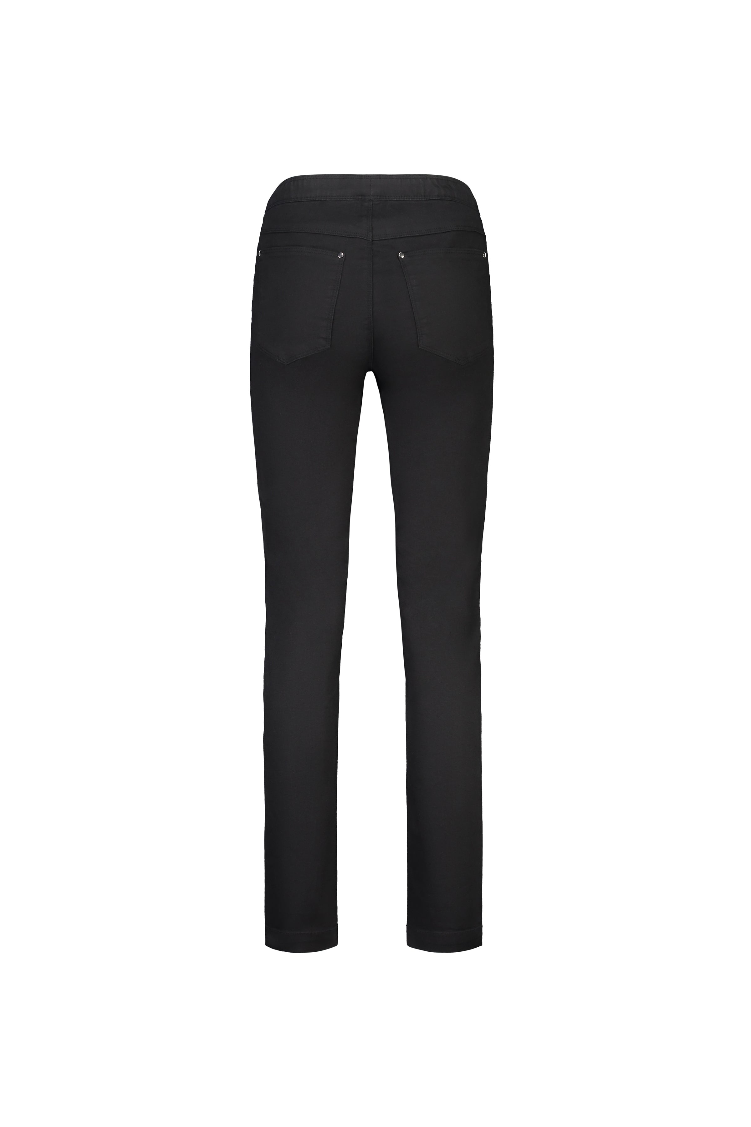 California - Stretch Denim Pull-On Jeans - Black Denim | Macjays