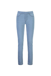 California - Stretch Denim Pull-On Jeans - Chambray Denim | Macjays