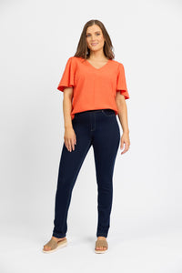 California - Stretch Denim Pull-On Jeans - Indigo Denim | Macjays