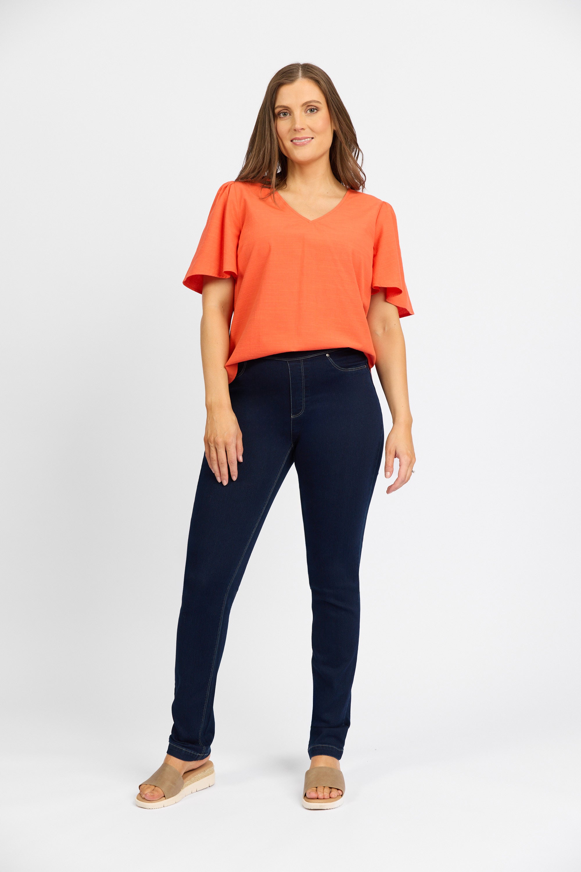 California - Stretch Denim Pull-On Jeans - Indigo Denim | Macjays