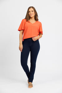 California - Stretch Denim Pull-On Jeans - Indigo Denim | Macjays