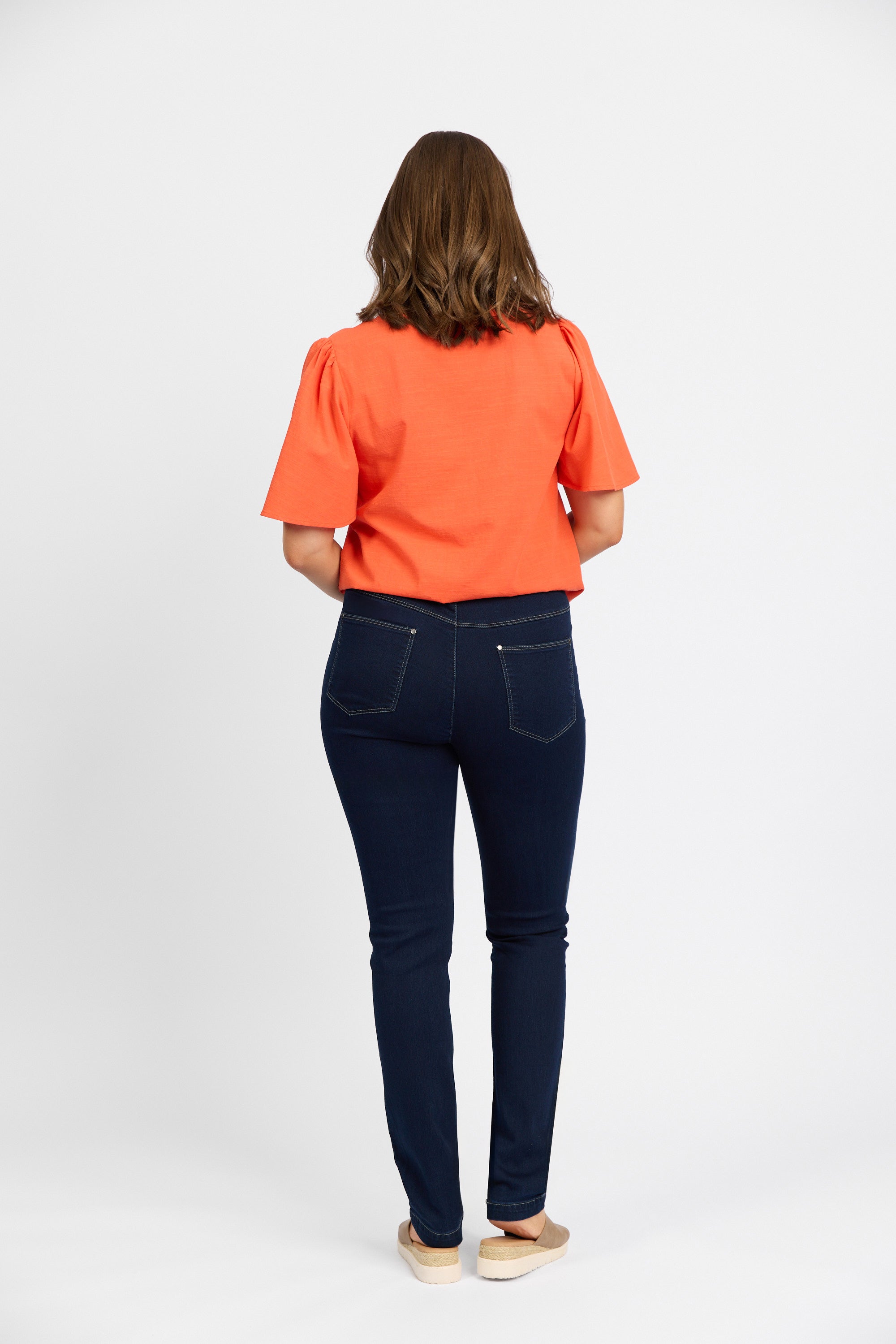 California - Stretch Denim Pull-On Jeans - Indigo Denim | Macjays