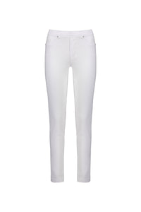 California - Stretch Denim Pull-On Jeans - White Denim | Macjays