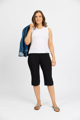 Snap Short in Faille - Black | Macjays