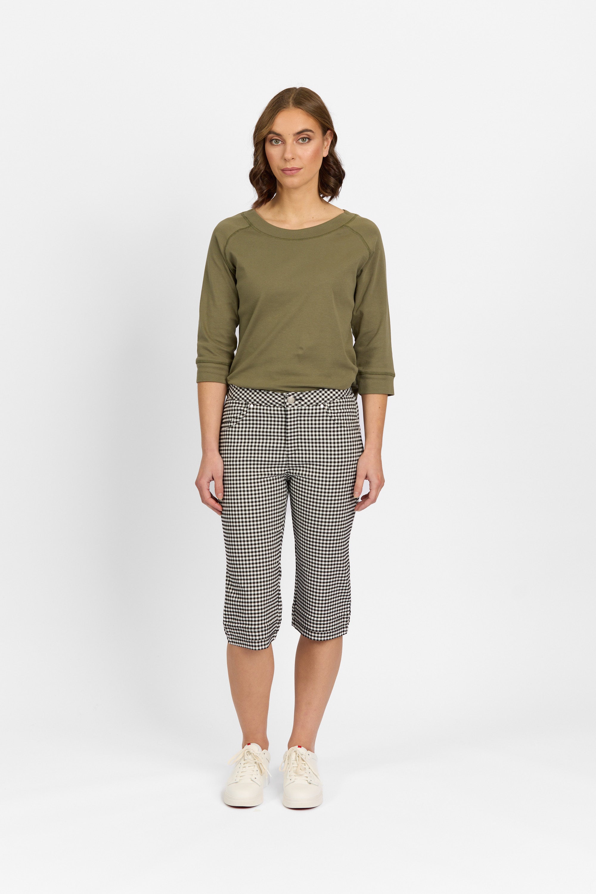 Snap Short in Faille - Gingham | Macjays