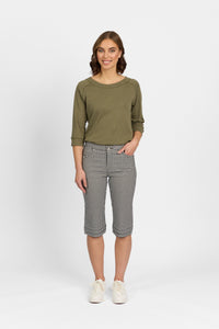 Snap Short in Faille - Gingham | Macjays