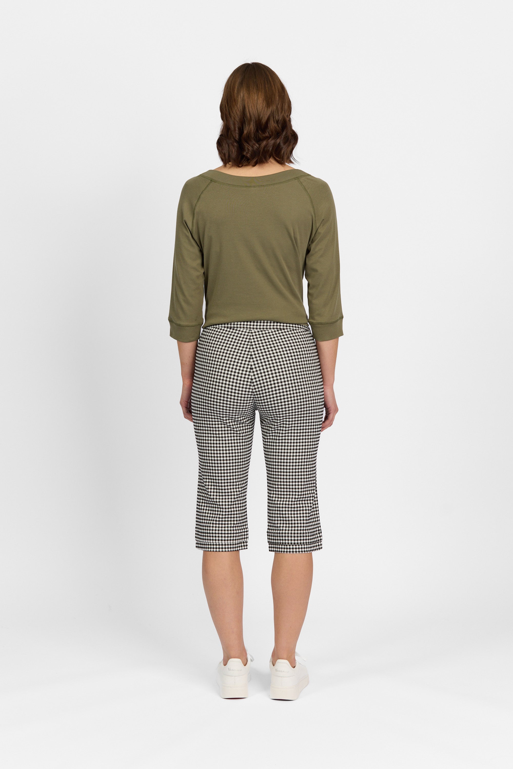 Snap Short in Faille - Gingham | Macjays