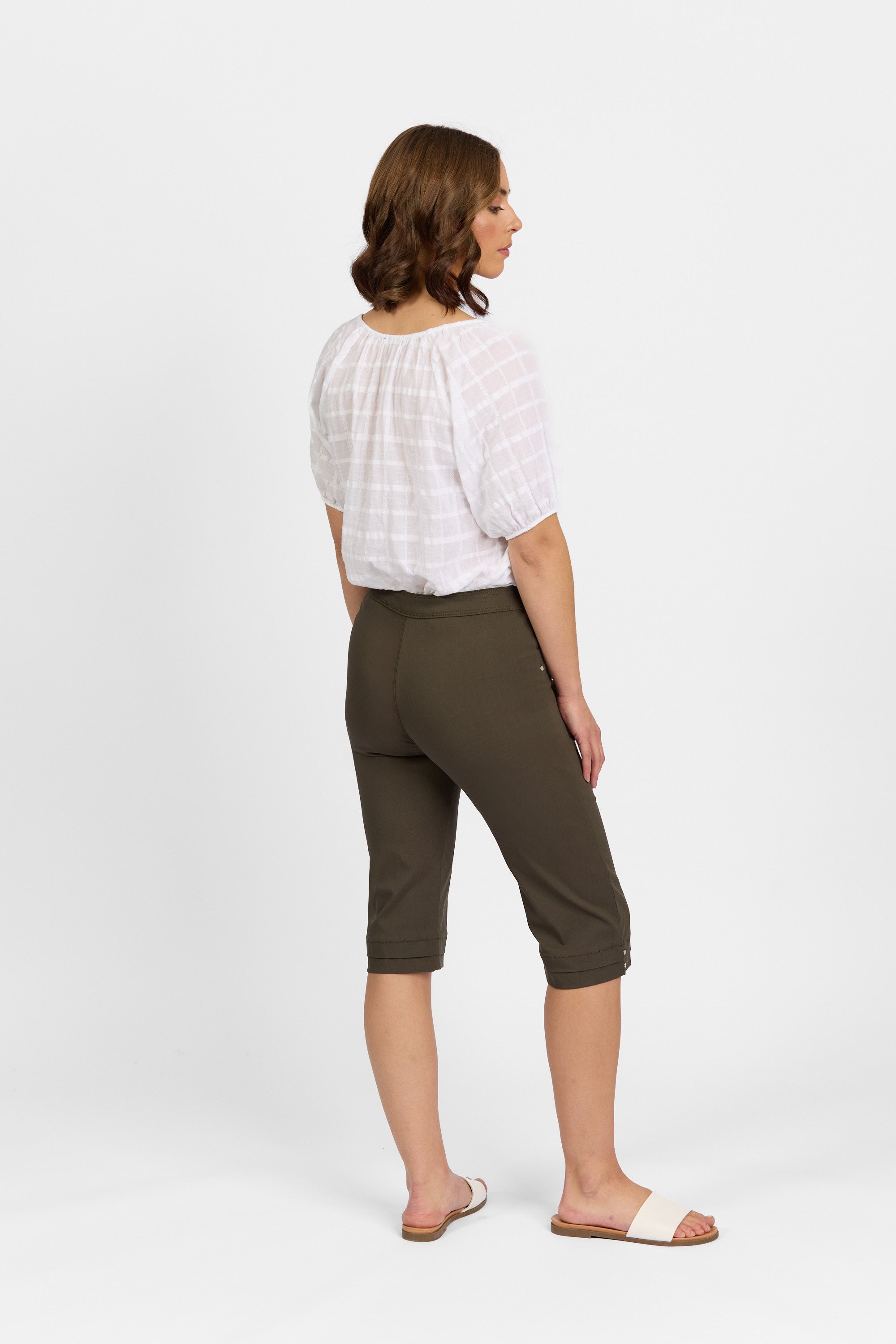 Snap Short in Faille - Khaki | Macjays