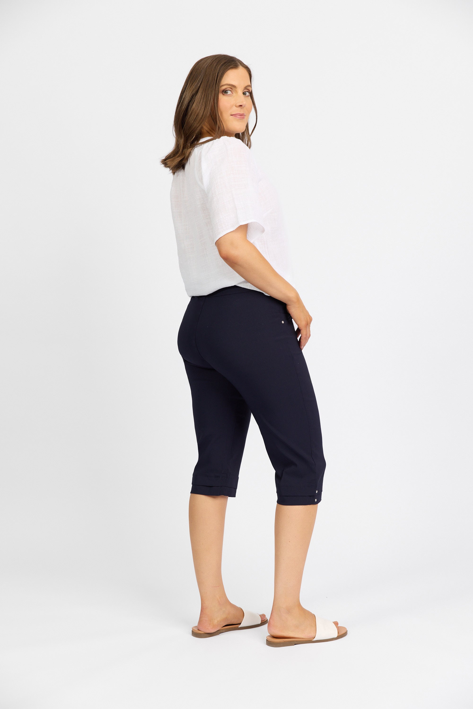 Snap Short in Faille - Navy | Macjays