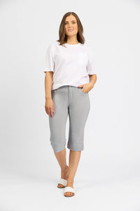 Snap Short in Faille - Silver | Macjays