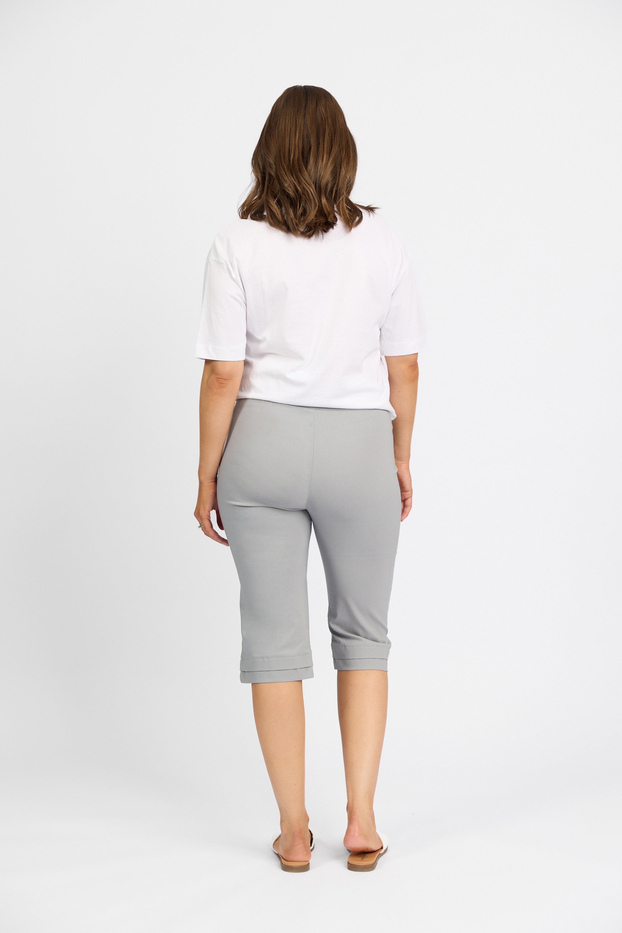 Snap Short in Faille - Silver | Macjays