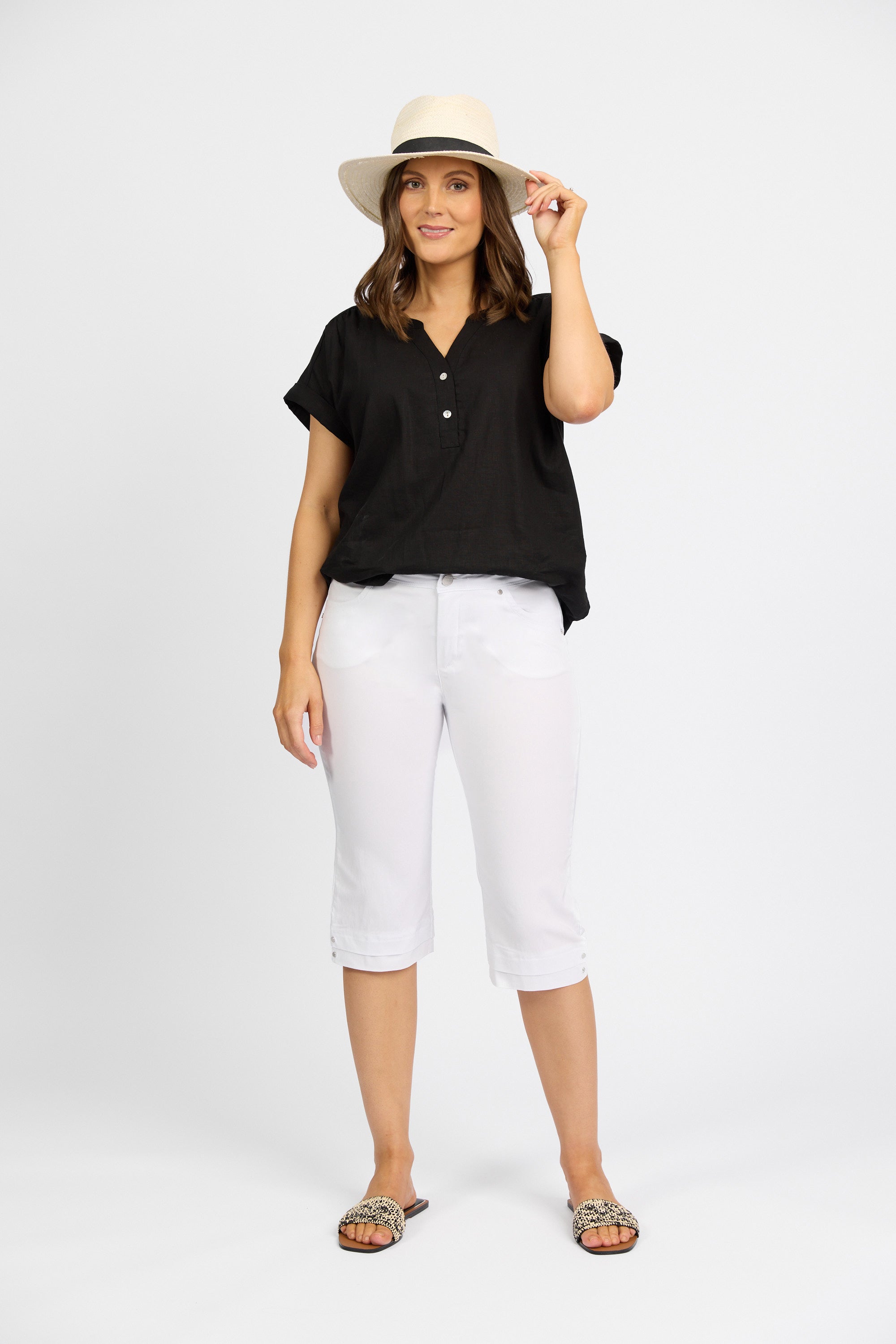 Snap Short in Faille - White | Macjays