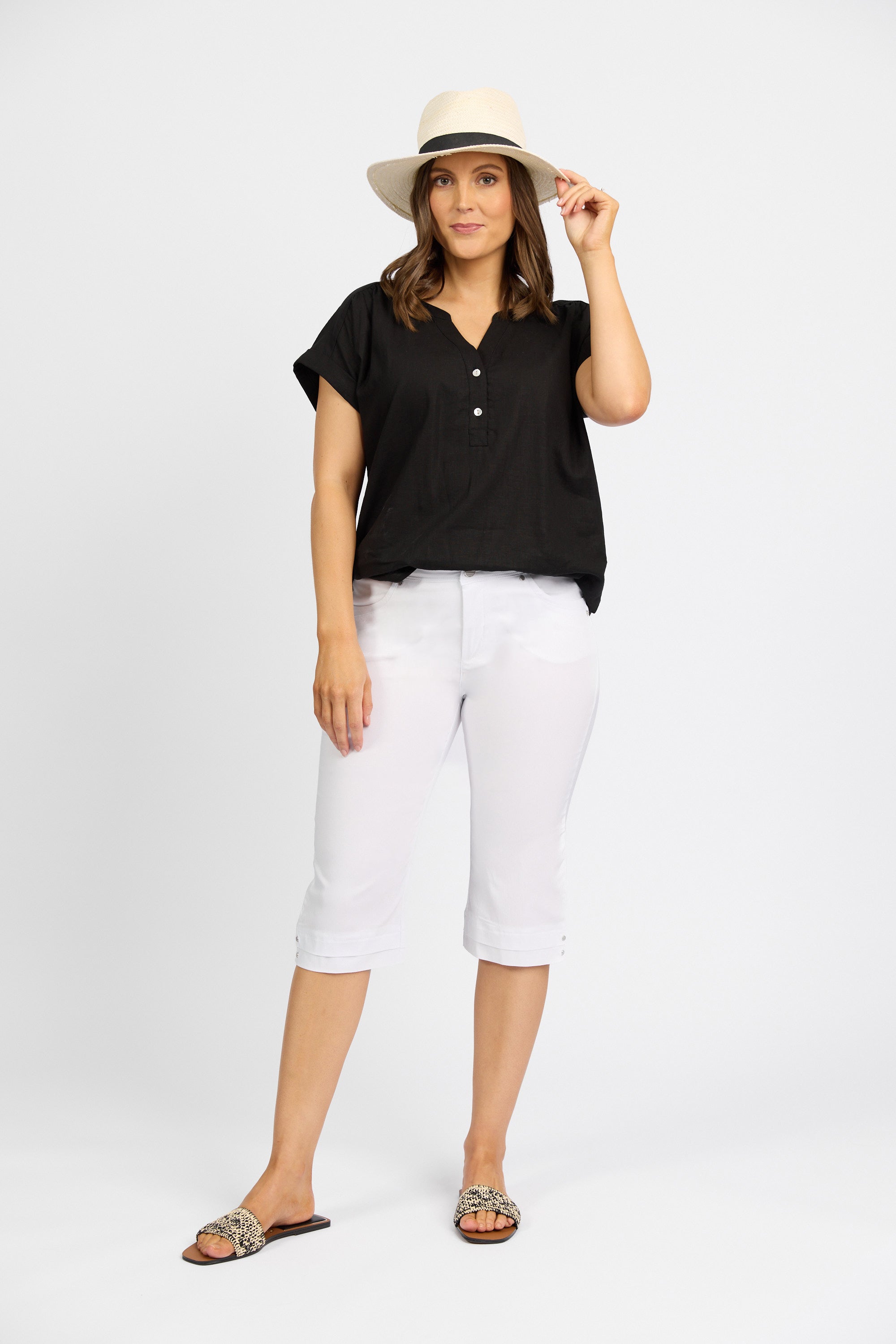 Snap Short in Faille - White | Macjays