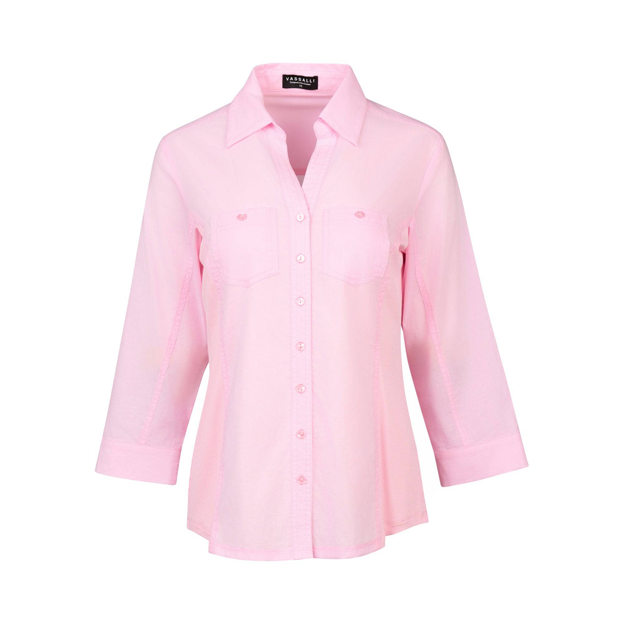 Button Up Shirt - Soft Pink