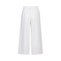 Wide Leg 7/8 Pant - White