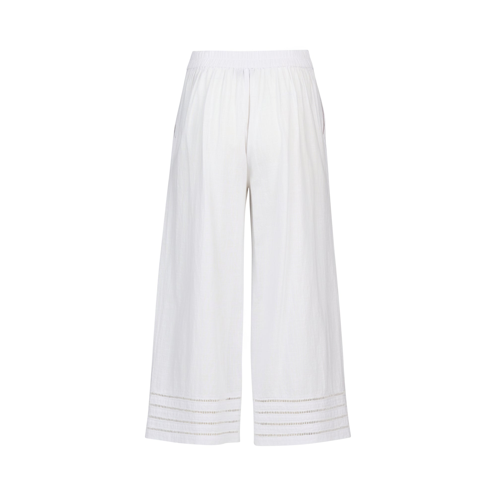 Wide Leg 7/8 Pant - White