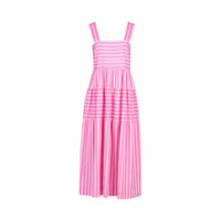 Tiered Dress - Pink Stripe