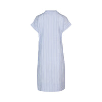 Balloon Dress - Blue Stripe