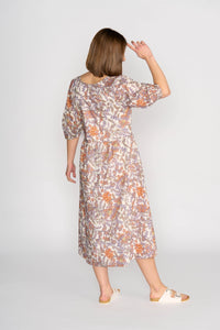 V Neck Dress - Tuscany