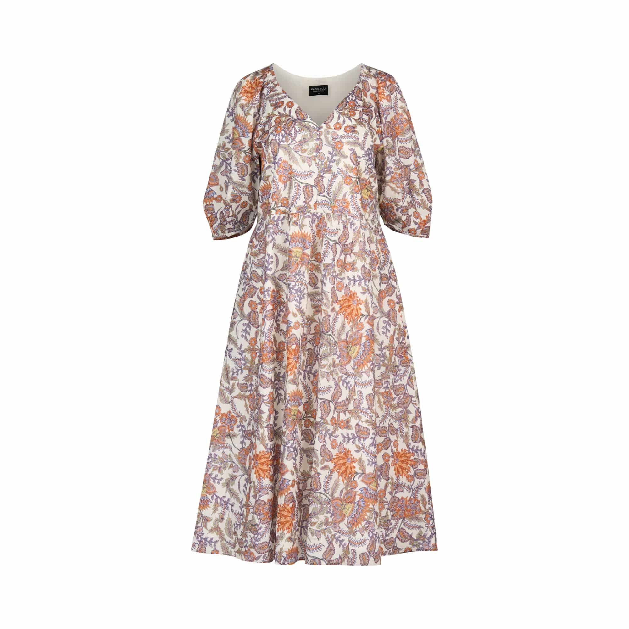 V Neck Dress - Tuscany