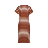 T-Shirt Dress - Pecan Stripe