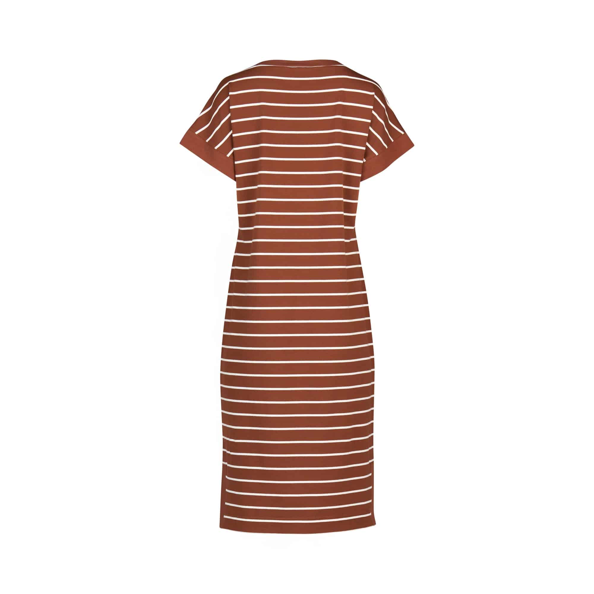 T-Shirt Dress - Pecan Stripe