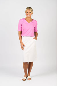 Pull-On Skirt - White
